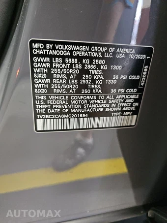 2021 Volkswagen Atlas Cross Sport 2.0T SEL - miniatura 14