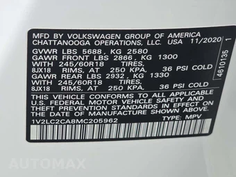 2021 Volkswagen Atlas Cross Sport V6 SE - miniatura 5