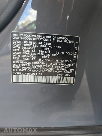 2021 Volkswagen Atlas Cross Sport V6 SEL Premium R-Line - miniatura 14