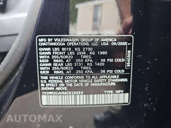 2021 Volkswagen Atlas V6 SE w/Technology R-Line - miniatura 5