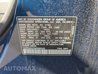 2021 Volkswagen Atlas V6 SEL Premium R-Line - miniatura 5