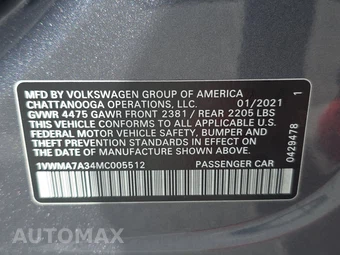 2021 Volkswagen Passat 2.0T R-Line - miniatura 14