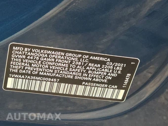 2021 Volkswagen Passat 2.0T S - miniatura 14