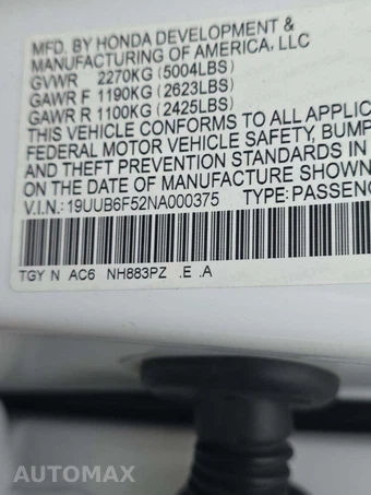 2022 Acura TLX w/A-Spec Pkg – miniatura 5