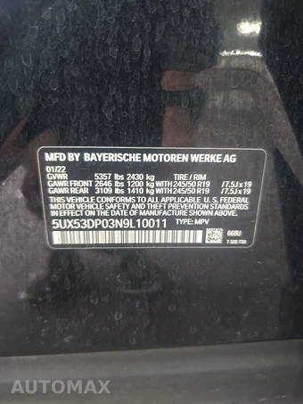 2022 BMW X3 Sports Activity Vehicle xDrive30i - miniatura 14