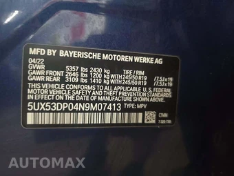 2022 BMW X3 Sports Activity Vehicle xDrive30i - miniatura 5