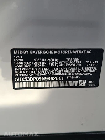 2022 BMW X3 Sports Activity Vehicle xDrive30i - miniatura 14