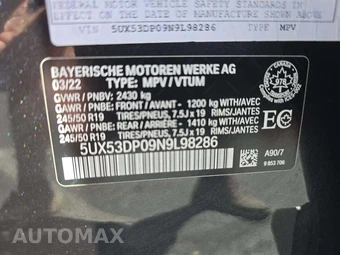 2022 BMW X3 Sports Activity Vehicle xDrive30i - miniatura 2