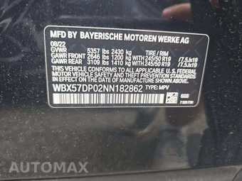 2022 BMW X3 Sports Activity Vehicle xDrive30i - miniatura 5
