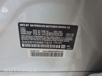 2022 BMW X4 Sports Activity Coupe xDrive30i M SPORT LINE - miniatura 5