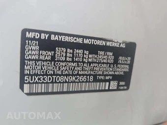 2022 BMW X4 Sports Activity Coupe xDrive30i M SPORT LINE - miniatura 5