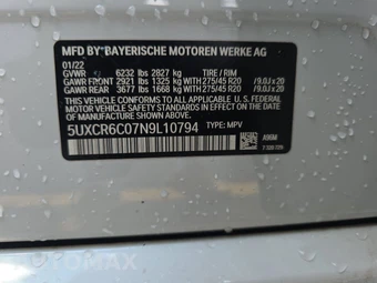 2022 BMW X5 Sports Activity Vehicle xDrive40i M SPORT LINE - miniatura 14