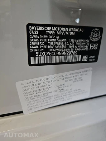 2022 BMW X6 Sports Activity Coupe xDrive40i M SPORT LINE - miniatura 14