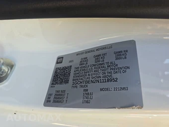 2022 Chevrolet Colorado WT Extended Cab Long Bed 4WT w/Rear Doors - miniatura 13