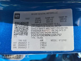2022 Chevrolet Colorado Z71 Crew Cab Medium Bed 4Z7 - miniatura 14