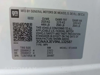 2022 Chevrolet Equinox LT 2FL - miniatura 5