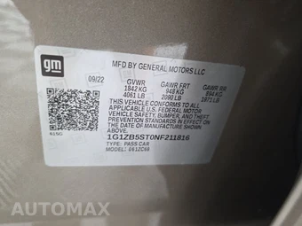 2022 Chevrolet Malibu LS 1LS – miniatura 15
