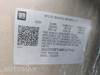 2022 Chevrolet Malibu LT 1LT - miniatura 5