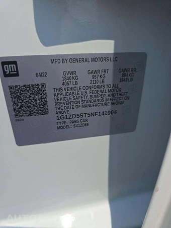 2022 Chevrolet Malibu LT 1LT - miniatura 5