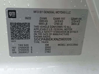 2022 Chevrolet Silverado 1500 Custom Crew Cab Short Bed 1CX - miniatura 2