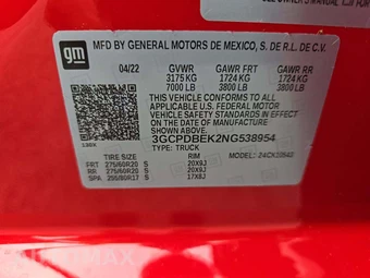 2022 Chevrolet Silverado 1500 Custom Crew Cab Short Bed 1CX - miniatura 2