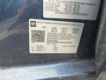 2022 Chevrolet Silverado 1500 Custom Crew Cab Short Bed 1CX - miniatura 5