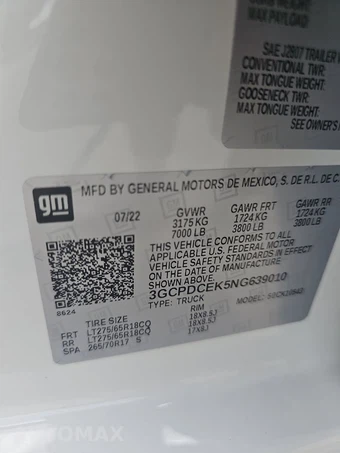 2022 Chevrolet Silverado 1500 Custom Trail Boss Crew Cab Short Bed 2CX - miniatura 14