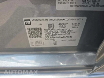 2022 Chevrolet Silverado 1500 LTD Custom Crew Cab Short Bed 1CX - miniatura 2
