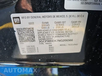 2022 Chevrolet Silverado 1500 LTD Custom Crew Cab Short Bed 1CX - miniatura 14