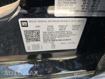 2022 Chevrolet Silverado 1500 LTD Custom Crew Cab Short Bed 1CX - miniatura 5