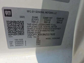 2022 Chevrolet Silverado 1500 LTD LT Crew Cab Short Bed 2FL - miniatura 2