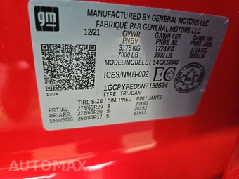 2022 Chevrolet Silverado 1500 LTD LT Trail Boss Crew Cab Short Bed 2LT - miniatura 14
