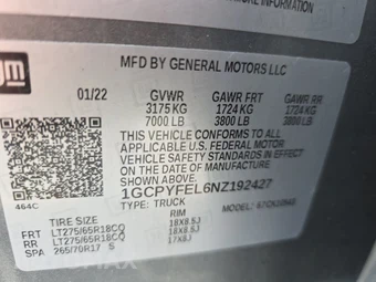 2022 Chevrolet Silverado 1500 LTD LT Trail Boss Crew Cab Short Bed 2LT - miniatura 14