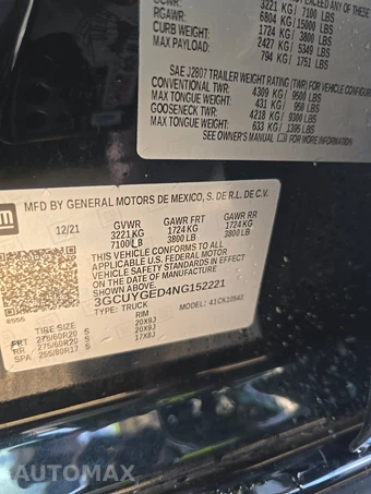 2022 Chevrolet Silverado 1500 LTD LTZ Crew Cab Short Bed 1LZ - miniatura 14