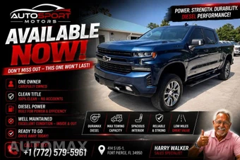 2022 Chevrolet Silverado 1500 LTD RST Crew Cab Short Bed 1SP - car from the USA, Manheim Buy-Now listing at AUTOMAX