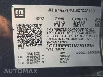2022 Chevrolet Silverado 1500 RST Crew Cab Short Bed 1SP - miniatura 5