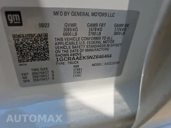 2022 Chevrolet Silverado 1500 WT Extended Cab Medium Bed 1WT – miniatura 14