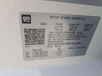 2022 Chevrolet Silverado 1500 WT Extended Cab Medium Bed 1WT - miniatura 2
