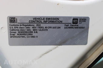 2022 Chevrolet Silverado 2500HD Custom Crew Cab Long Bed 1CX - miniatura 40
