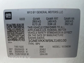 2022 Chevrolet Traverse Premier 1LZ - miniatura 15