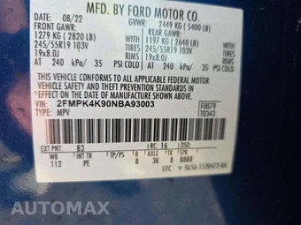 2022 Ford Edge Titanium - miniatura 2