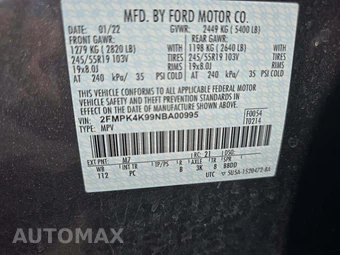 2022 Ford Edge Titanium - miniatura 2