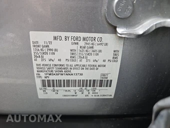 2022 Ford Explorer Hybrid Limited - miniatura 15