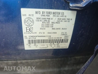2022 Ford Explorer Hybrid Limited - miniatura 18