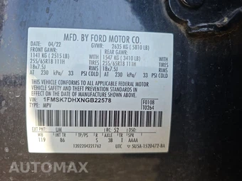 2022 Ford Explorer XLT – miniatura 10