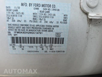 2022 Ford Explorer XLT - miniatura 19