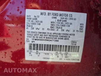 2022 Ford Explorer XLT - miniatura 16