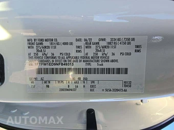 2022 Ford F-150 Hybrid Platinum Crew Cab Medium Bed - miniatura 2