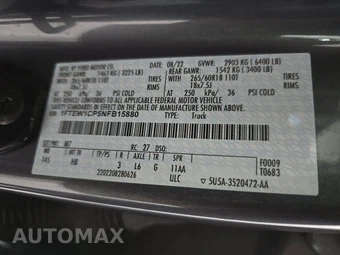2022 Ford F-150 LARIAT Crew Cab Short Bed - miniatura 14