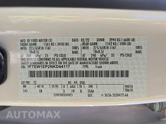 2022 Ford F-150 LARIAT Crew Cab Short Bed - miniatura 14